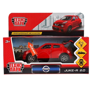Инерционная металлическая модель "NISSAN JUKE-R 2.0" красный