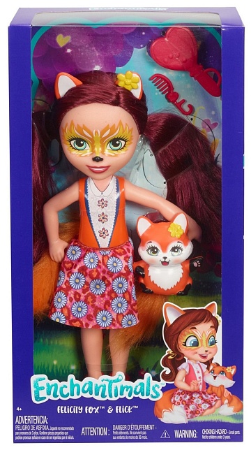 ENCHANTIMALS "Большие куклы Felicity Fox & Flick" FRH53 FRH51