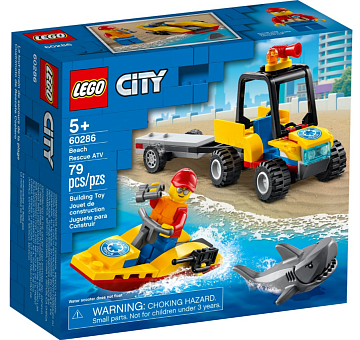 Lego City Пляжный спасательный вездеход 60286 Лего Город