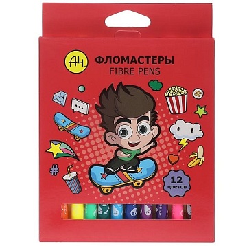 Фломастеры "ECO" 12 цв.  -Влад А4 087481