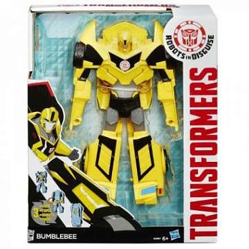 TRANSFORMERS Bumblebee Бамблби желтый Роботс-ин-Дисгайс Гиперчэндж B0067--