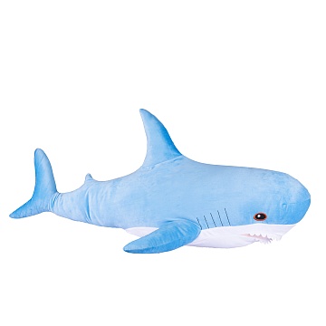 Мягкая игрушка "Акула", 98 см (голубая)