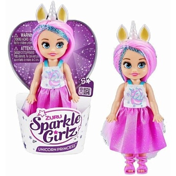 Мини-кукла Zuru SPARKLE GIRLZ "Принцесса-единорог" в ассортименте 10094TQ3