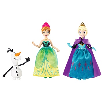 Disney Princess Кукла Анна & Эльза, из м/ф Холодное Сердце, в наборе с Олафом Y9975