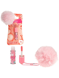 Lukky Charmy Plush, блеск для губ голографический с брелком (розовый) Т27244