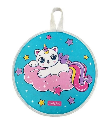 Ледянка мягкая ПВХ с принтом Котик, 35 см. 582506