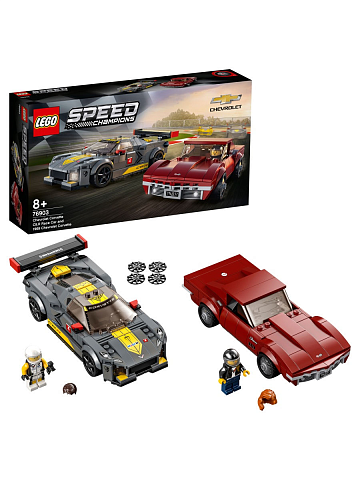 LEGO Speed Champions Chevrolet Corvette C8.R Race Car and 1968 Chevrolet Cor Чемпионы скорости 76903