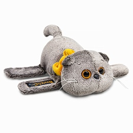 Мягкая игрушка Кот Басик с бантиком на 2 браслетах Kta-004