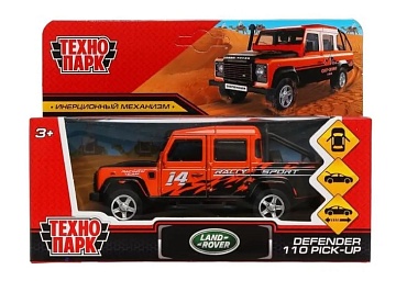 Машина металл LAND ROVER DEFENDER PICKUP САФАРИ 12 см, двери, багажн 317584