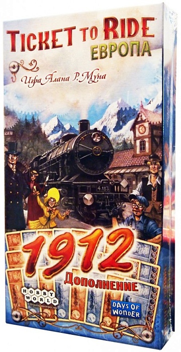 Настольная игра: Билет на поезд "Ticket to Ride Европа: 1912" (Дополнение)