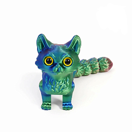 Кошка средняя в коробке фигурка 3Д в асс.
