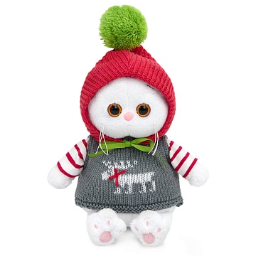 Ли-Ли BABY в жилете и шапочке с помпоном LB-156