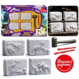 Набор для проведения раскопок 4 в 1 