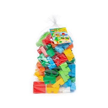 Конструктор "Строитель" Блок (58 элементов) 15564