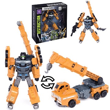 Робот трансформирующийся в кран, в коробке LJ1672F