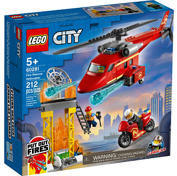 Lego City Спасательный пожарный вертолёт 60281 Лего Город