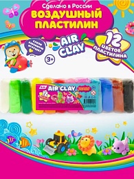 Пластилин 12 цветов,  KiK   PL001