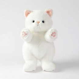 Мягкая игрушка Котик Обнимашка белый 35 см JX703523902W