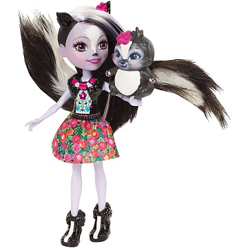 ENCHANTIMALS "Кукла с любимой зверюшкой Sage Skunk & Caper" DYC75 FXM72 DVH87