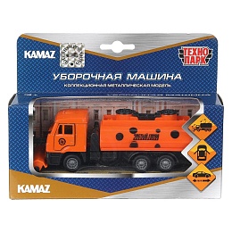 Машина металл KAMAZ уборочный 14 см, дв., подв..дет., инерц 401942