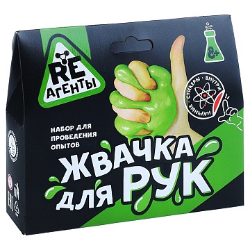 Научно-познавательный набор "Жвачка для рук", зеленый, модели «Re-Агенты» EX016T