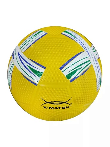 Мяч футбольный X-Match, резина, узор Гольф 57037